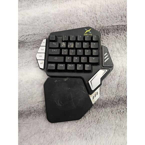 Delux T9X One Handed Wired Gaming Keyboard USB Type C Mechanical Keypad - Picture 4 of 12